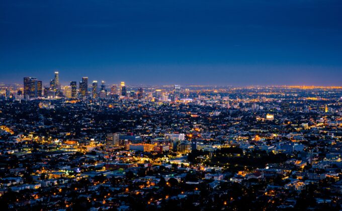Los Angeles Skyline|US GDP and Primary Energy Consumption