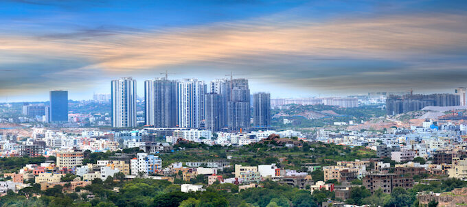 Hyderabad skyline||Andhra Pradesh Power Reforms|Hyderabad Skyline