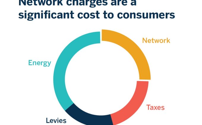 graph of Network charges' cost to consumers