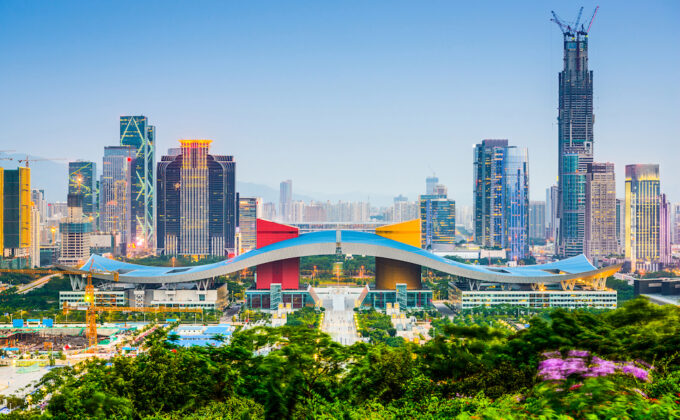 Shenzhen China Skyline