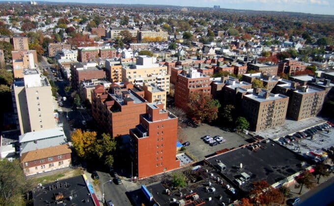 Aerial view of Queens, N.Y.