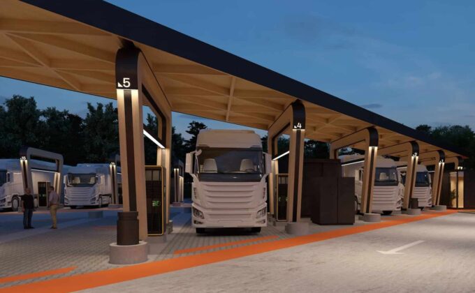 E-Truck charging station