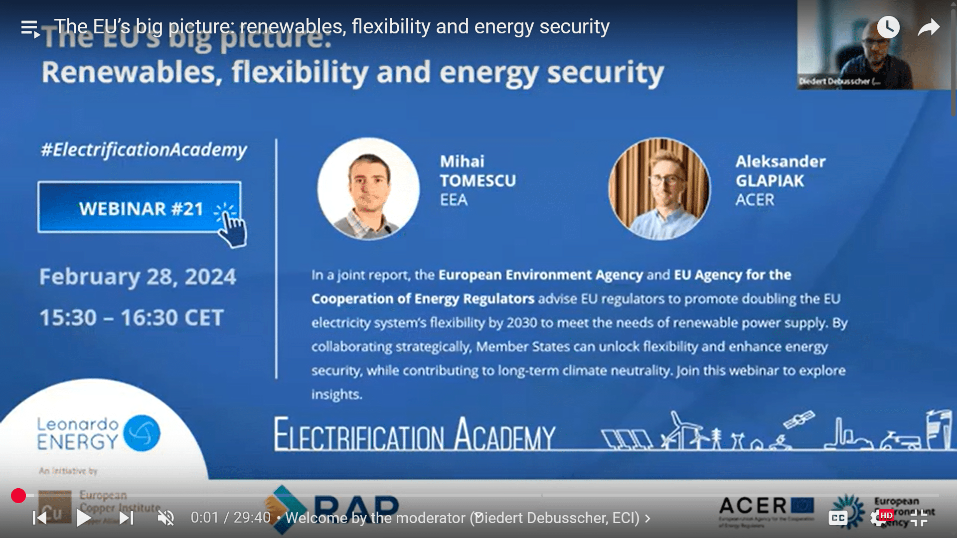 The EU’s big picture: renewables, flexibility and energy security