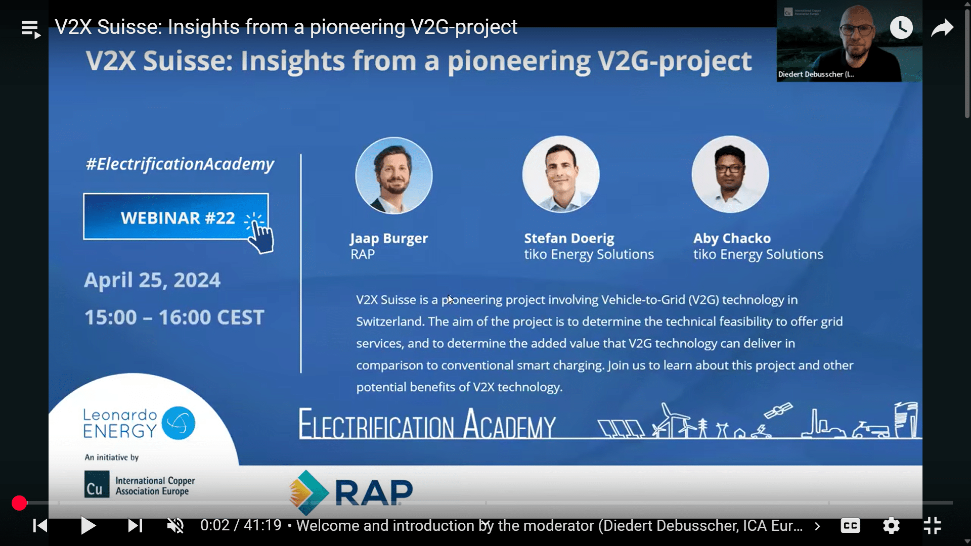V2X Suisse: Insights from a pioneering V2G-project